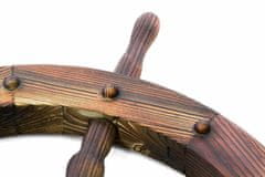 Greatstore Dřevěné kormidlo Garth 80 cm - stylová rustikální dekorace