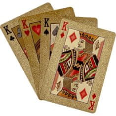 Greatstore Poker karty plastové - zlaté