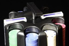 shumee Poker set 200ks - Caddy - Otočný plastový stojan na žetony