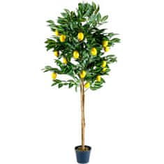Greatstore Umělá květina strom - citronovník - 184 cm