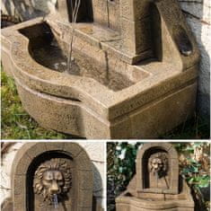 Greatstore Zahradní kašna - fontána lví hlava 50 x 54 x 29 cm