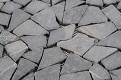 Greatstore Mramorová mozaika Garth - šedá obklady 1 ks