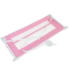 Greatstore Dětská zábrana na postel, 102 cm, růžová
