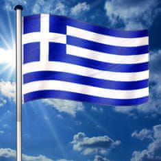 Greatstore Vlajkový stožár vč. vlajky - Řecko - 6,50 m