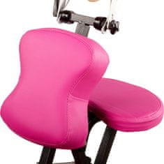 Greatstore Masážní židle Movit skládací růžová 8,5 kg