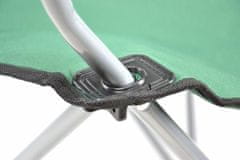 shumee Skládací kempingová židle DIVERO s polštářkem - zelená