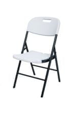 shumee Cateringová skládací židle - 87 x 53 x 46 cm, bílá