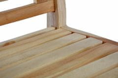 Greatstore DIVERO dřevěná 2-místná lavice pro děti z teakového dřeva