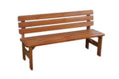 shumee Zahradní dřevěná lavice Viking - 150 cm, lakovaná