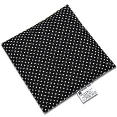 Babyrenka Babyrenka nahřívací polštářek 15x15 cm z třešňových pecek Dots black