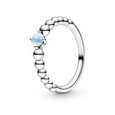 Pandora Stříbrný prsten pro ženy narozené v prosinci 198867C07 (Obvod 50 mm)