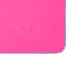 NILLS CAMP rychleschnoucí ručník z mikrovlákna NCR11 růžová/modrá
