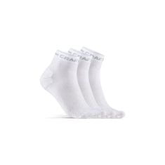 Craft Ponožky CORE Dry Mid 3-pack bílá 46-48