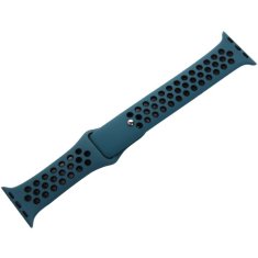 Coteetci Sportovní děrovaný řemínek pro Apple Watch 38 / 40 mm WH5216-BL-BK, černá/modrá