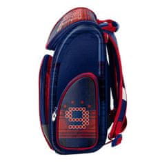 Paso Luxusní školní batoh aktovka červená Fotbal i pro prvňáčky
