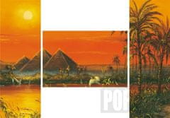 Popron.cz Triptych puzzle Dojmy z Egypta 3x500 dílů + Dárek Puzzle J.Warren "Aljašská iluze" v hodnotě 75 Kč