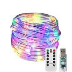 X-Site LED RGB světelný řetěz GZD-001 10m USB barevný