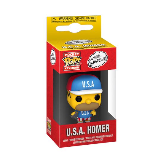 Funko Klíčenka Simpsons S6 - USA Homer