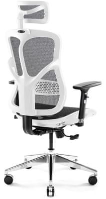 Diablo-Chairs V-Basic, černá/bílá (5902560334562) posuvný sedák nastavení hlavové opěrka zádová opěrka područky gumová kolečka
