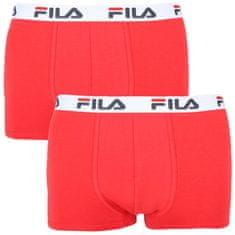 FILA 2PACK pánské boxerky červené (FU5016/2-118) - velikost M