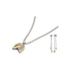 Boccia Titanium Elegantní zvýhodněná bicolor sada (náhrdelník, náušnice)