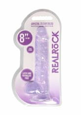 Shots Toys Shots REALROCK Realistic Dildo with Balls Purple 19 cm