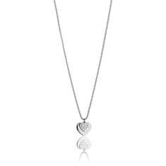 Victoria Walls NY Romantický ocelový náhrdelník s krystaly VN1093S