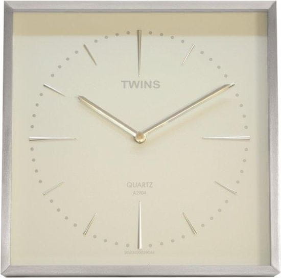 Twins Nástěnné hodiny Twins 2904 white 28cm