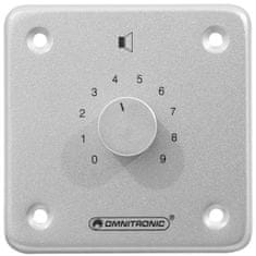 Omnitronic PA ovladač hlasitosti 10W stereo, stříbrný