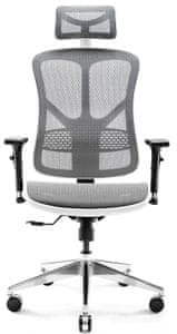 Diablo-Chairs V-Basic, šedá/bílá (5902560334579) herní kancelářská ergonomická židle