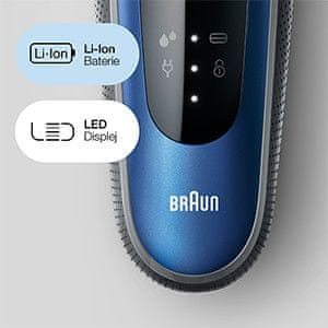 Holicí strojek Braun Series 6 1500s Blue  Pokrokové holení