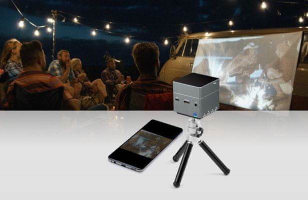 Projektor Technaxx Mini-LED HD Beamer (4869) rozlišení  HD, realistický obraz, dlouhá životnost, široká kompatibilita, dálkový ovladač
