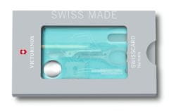 Victorinox Karta Swiss Card Nailcarre ledově modrá