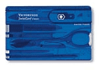Victorinox Karta SwissCard modrá trans.
