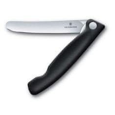 Victorinox Skládací svačinový nůž Swiss Classic, černý, rovné ostří