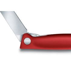 Victorinox Skládací svačinový nůž Swiss Classic, červený, rovné ostří