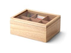 Continenta Box na čajové sáčky, gumovník, 23x17,5x10 cm