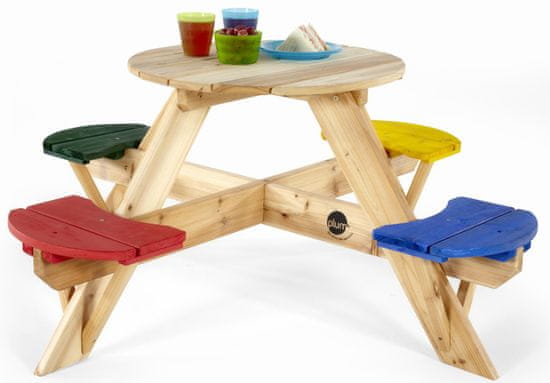 PLUM Dřevěný piknikový stůl se stoličkami