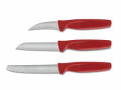 Wüsthof CREATE COL. Sada barevných nožů, 3 ks, červená GP