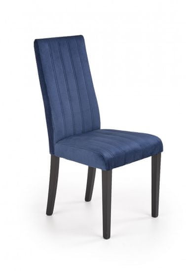 ATAN Jídelní židle DIEGO 2 - černá/tmavě modrá