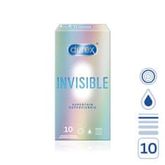 Pasante Durex Invisible Superthin (10ks), ultra tenké kondomy