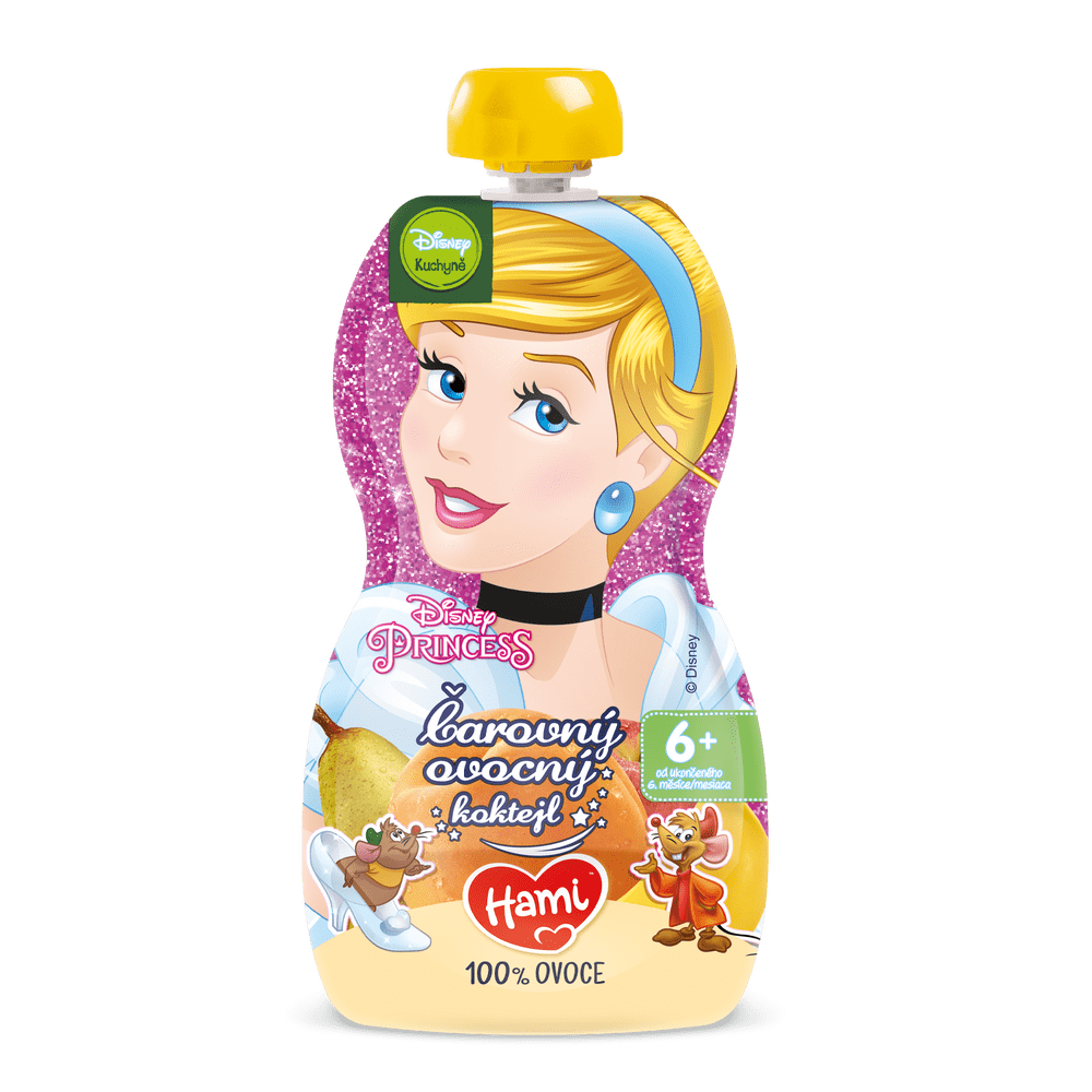 Hami Disney Princess ovocná kapsička Ovocný koktejl 6x 110 g