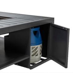 COSI Stůl s plynovým ohništěm COSI- typ Cosiloft 100 černý rám / černá deska