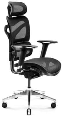 Diablo-Chairs V-Commander, černá (5902560338164) moderní design ergonomický komfort síťovina V-Mesh mechanismus pístu