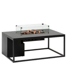 COSI Stůl s plynovým ohništěm COSI- typ Cosiloft 120 černý rám/černá deska