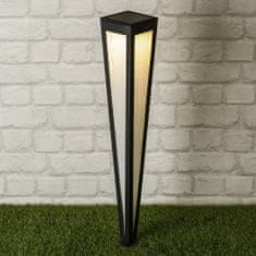 Greatstore HI Zahradní solární lampa, LED sloupek, 75 cm, černá