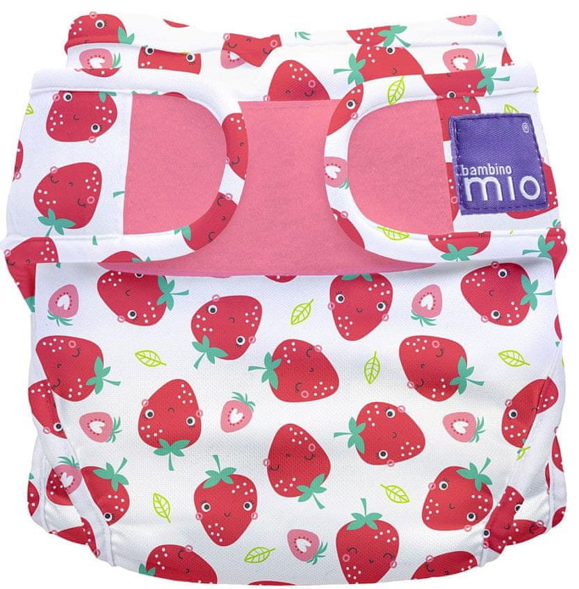 Levně Bambinomio Miosoft plenkové kalhotky Strawberry Cream 3-9kg