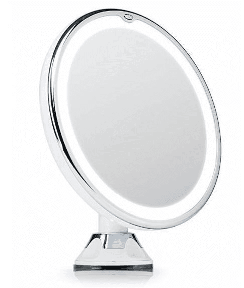 iQ-Tech iMirror Magnify 10, kosmetické Make-Up zrcátko zvětšující 10x LED bílá