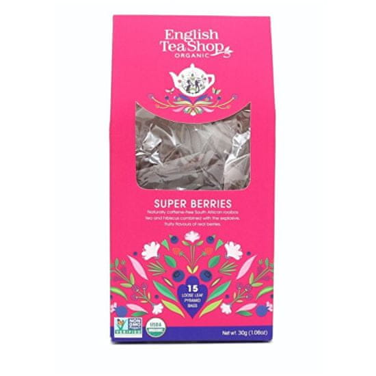 English Tea Shop Super ovocný čaj 15 pyramidek sypaného čaje