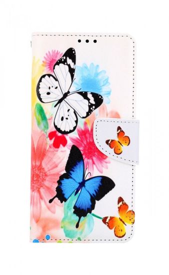 TopQ Pouzdro Vivo Y70 knížkové Barevné s motýlky 57094